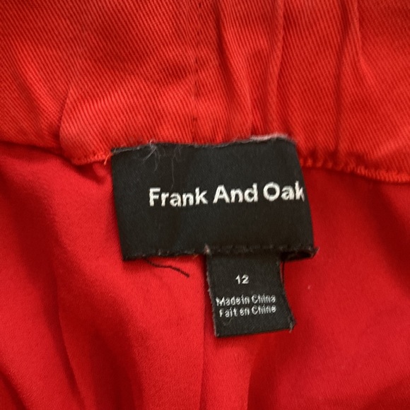 🚨Deal Alert 🚨 Frank & Oak Trousers Sz 12 Rorange ADORABLE - Picture 4 of 5